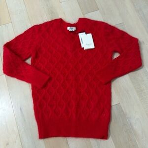 Bonpoint red mohair sweater